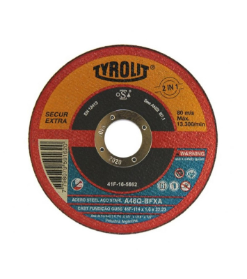 Discos De Corte Óxido/Aluminio Planos (Secur) Tyrolit