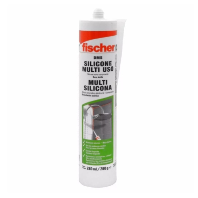 Cartucho Silicona 280Gr Acetica Blanco Fungui -- Fischer