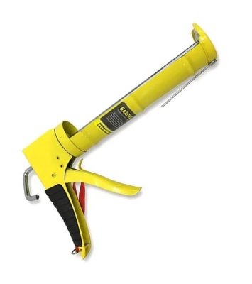 Pistola Aplicadora De Silicona 300Ml Chapa Amarilla Barovo