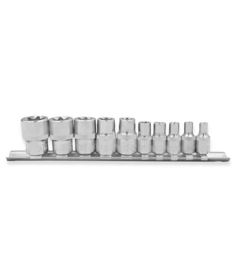 Juego De Bocallaves Torx Hembra Enc.1/4 Y 3/8 (Mm 10 Pz) Bremen