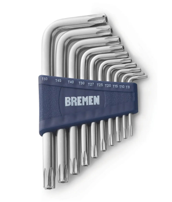 Juego De Llave Torx L 10 Pz. Cortas Bremen