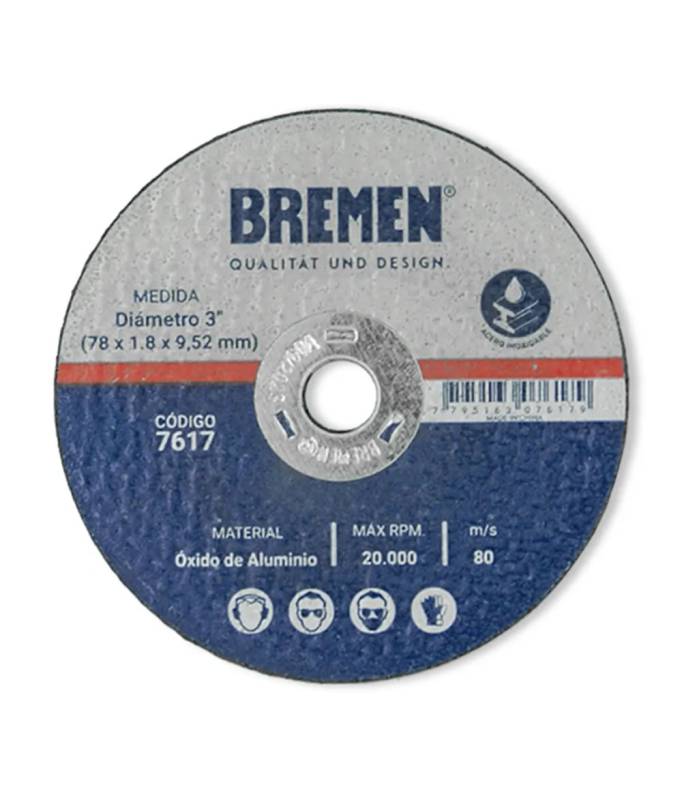 Disco 3 P/Cort.alta Velocidad Br7617 Bremen