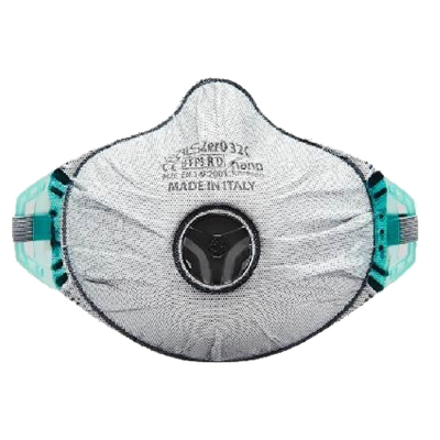 Barbijo Mascarilla Ffp3Rd C/Válvula Zero0 32C Carbon Activado Bls