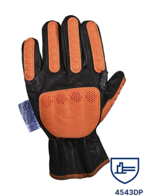 Guantes Semipaseo Vaqueta Forrado Y Elast. C/Ref. C/Tpr Anti-Impacto T-10 Dp