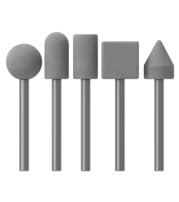 Puntas Montadas Grises Vastago 1/8