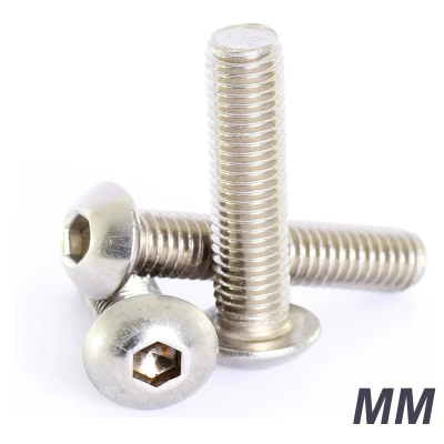 Tornillos Allen C/Boton Milimétricos Inox.304