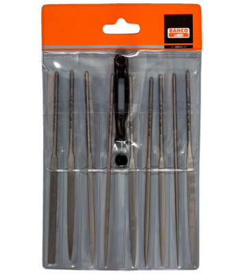 Juego De Limas Aguja 9 Pz. Entrefina  Bahco -- 2-471-16-1-0