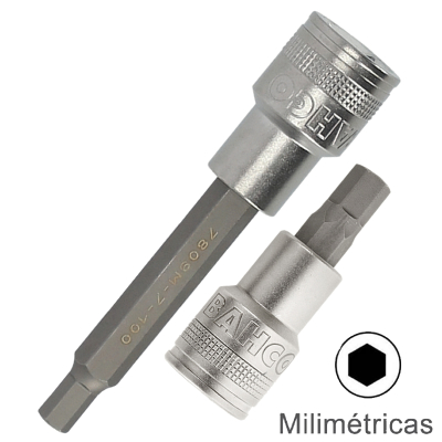 Bocallaves Allen Métricos Enc. 1/2 7809M  Bahco
