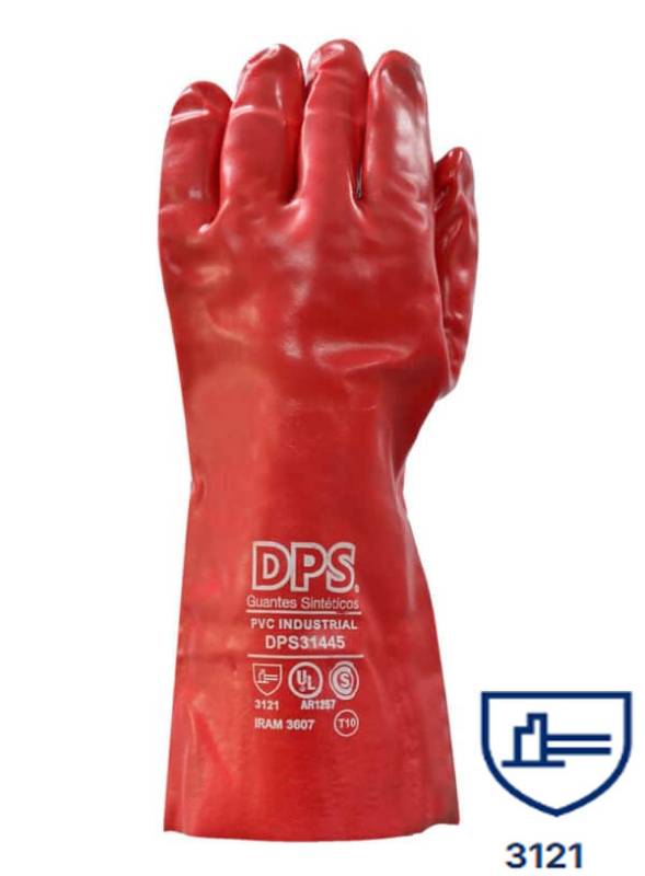 Guantes Pvc Rojo T-10 Varios Largos Dps