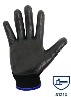 Guantes Max. Sensibilidad S/Cost. Negro C/Nitrilo Espumado Dps