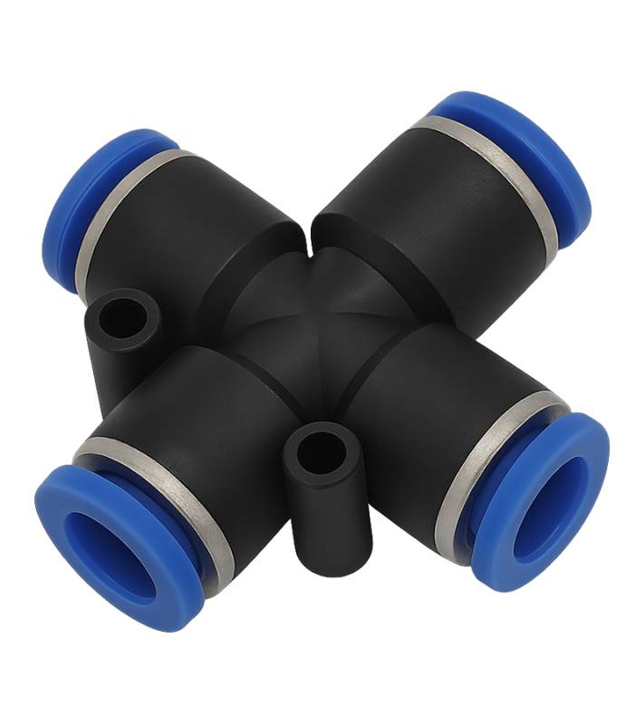 Uniones Cruz C/Conexión Automática Plast. Alnat