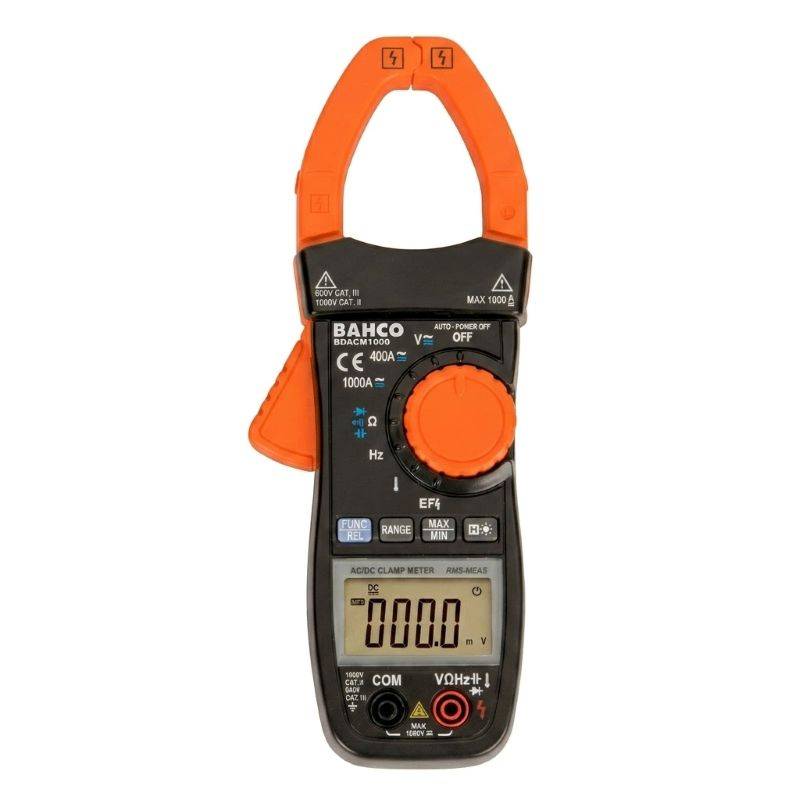 Pinza Amperometrica Digital True Rms 1000 A Ca/Cc  Bahco -- Bdacm1000