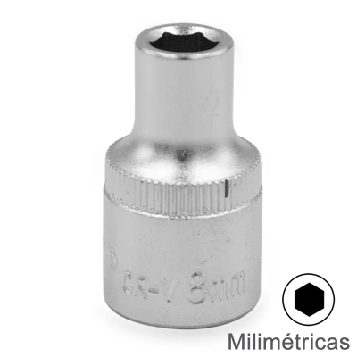 Bocallaves Metricas Hexagonales Encastre 1/4