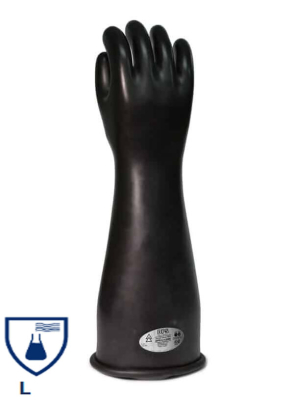 Guante Dielectrico Clase 1 0,75 Kv Negro L:46Cm Dps