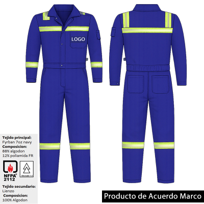 Overol Stripe Fr 7 Oz. Fyrban Ref. Lpl Lakeland Acuerdo Se